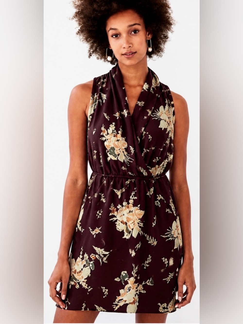 Aritzia Wilfred Floral Print Sabine Dress